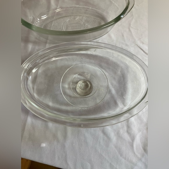 Glasbake Clear Glass Casserole Dish with Lid - Picture 7 of 7